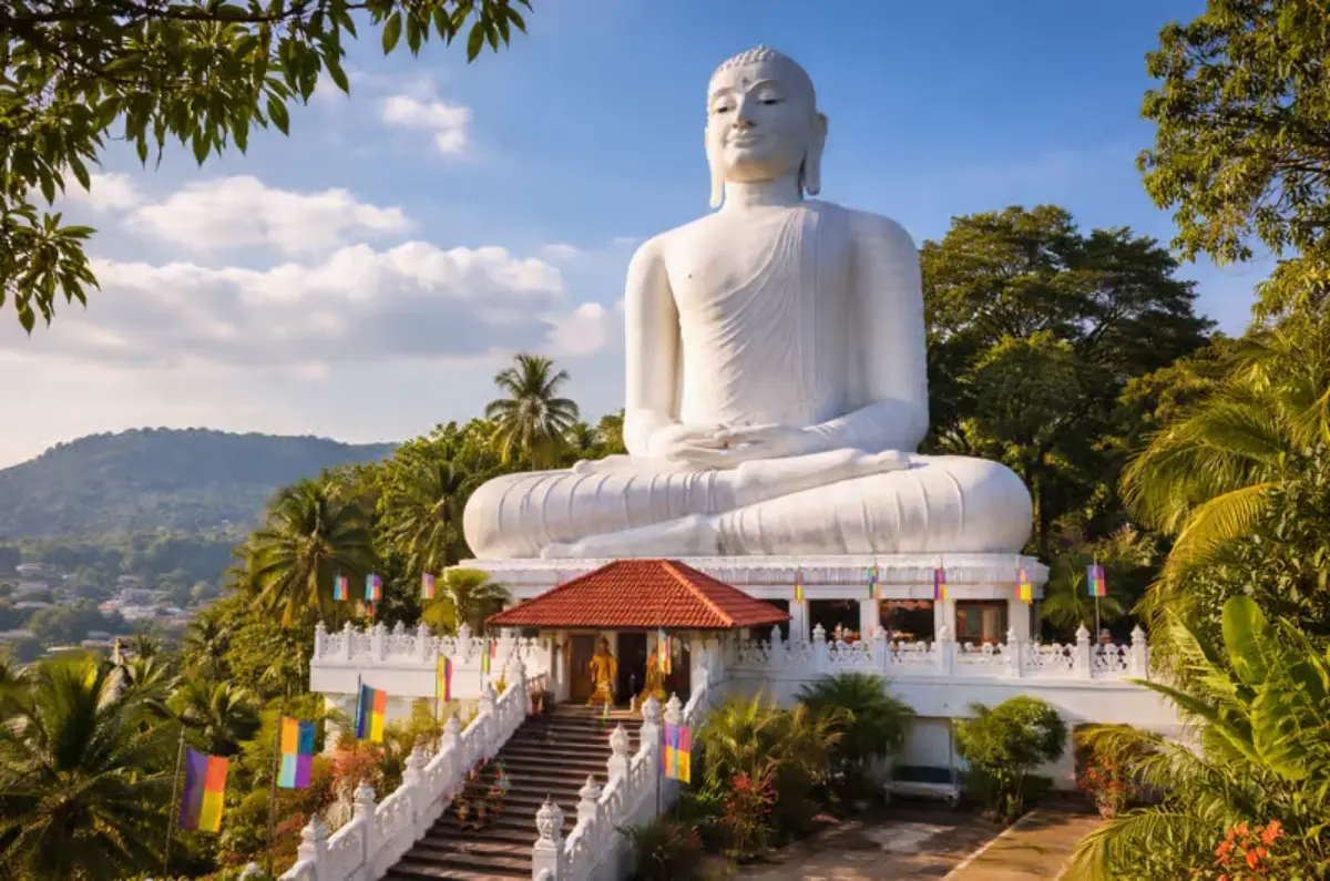 Bahirawakanda Vihara Buddha Statue overlooking Kandy